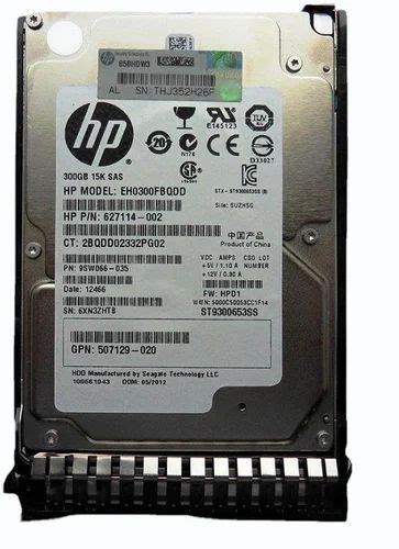 P N B Hp Gb Hot Swap Hard Drive For Scsi Hot Plug Dimension Size K At