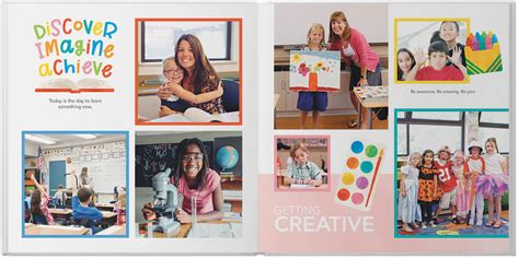 Colorful Elementary School Yearbook Photo Book | Shutterfly