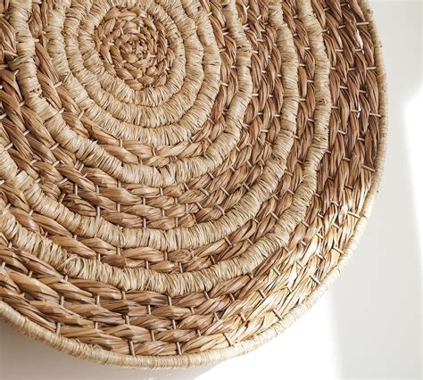 Double Handwoven Basket Wall Art Pottery Barn