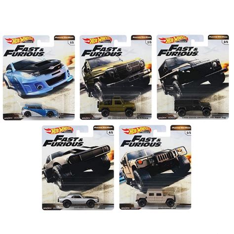โมเดลรถเหลก Hot wheels Fast Furious ชด Furious OFF Road ครบชด5คน ลอยาง PREMIUM
