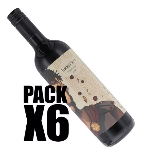 Pack X Vino Bresesti Linea Historica Merlot Tannat Cuotas Sin Inter S