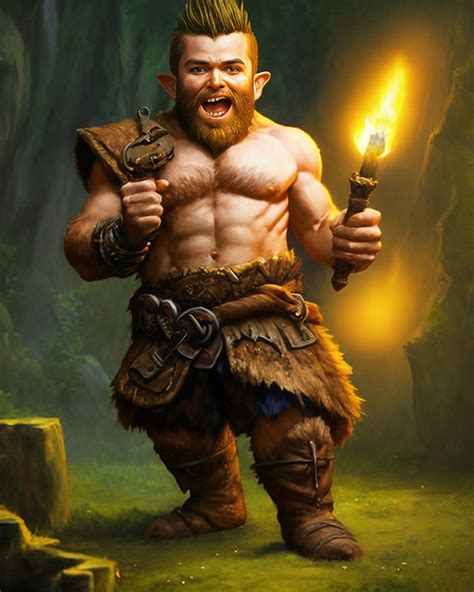 Gnome Barbarian (1) by BigBlueWulf on DeviantArt