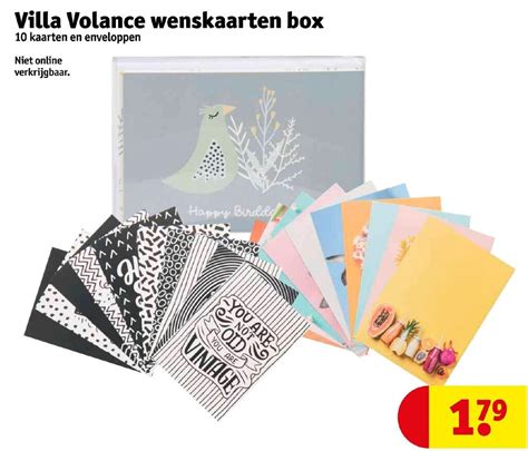 Villa Volance Wenskaarten Box Aanbieding Bij Kruidvat