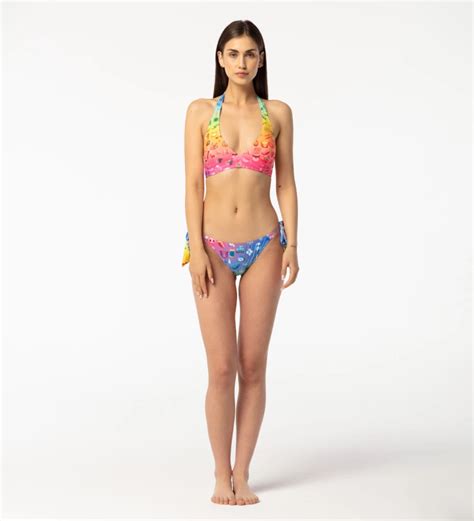 Rainbow Emoji Halter Neck Bikini Set Mr Gugu Miss Go