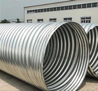 Hot Dip Galvanized Steel Corrugated Pipe Large Diameter Underground