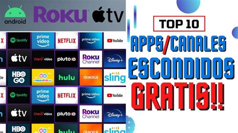 Joyas De Roku TV Android Y Apple Tv TOP 10 Las MEJORES APPS Y