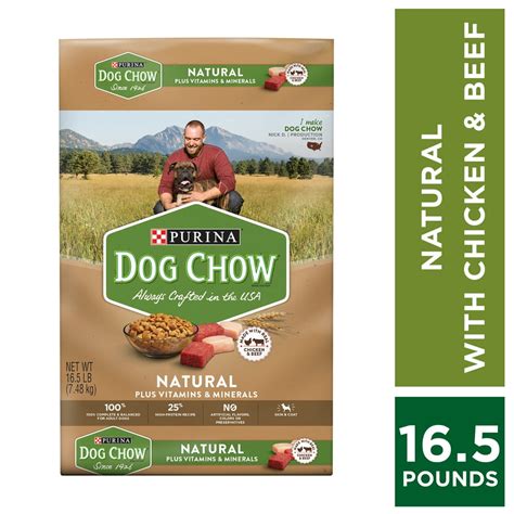 Purina Dog Chow Natural High Protein Dry Dog Food Natural 165 Lb