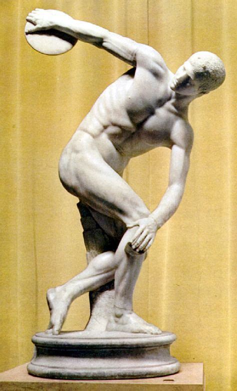 Discobolos The Discus Thrower By Myron In The National Museum Rome