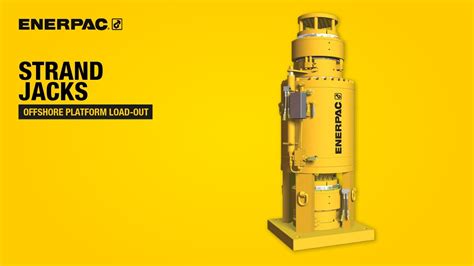 Offshore Platform Load Out With Strand Jacks Enerpac Heavy Lifting