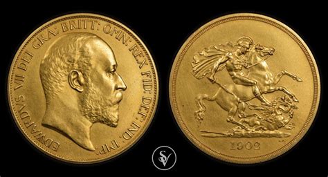 Edward Vii Pound Gold Matte Stolen Coins And Collectables