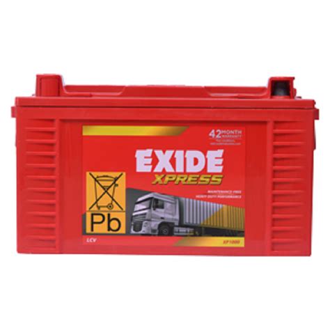 Exide Xpress XP1000 Heavy Duty Battery Tractor 100 Ah At 8900 In