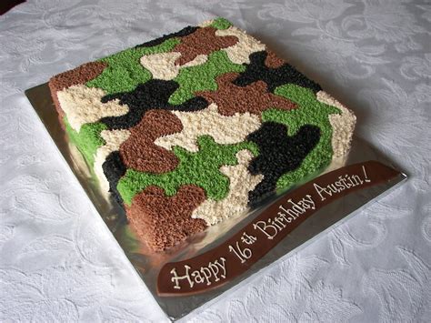 Camo Birthday Cake