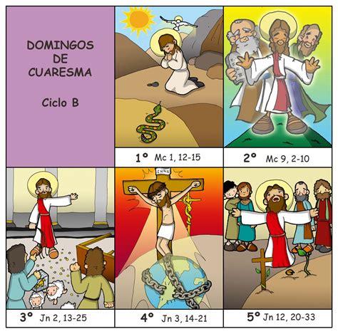 Dibujos Para Catequesis DOMINGOS CUARESMA Ciclo B