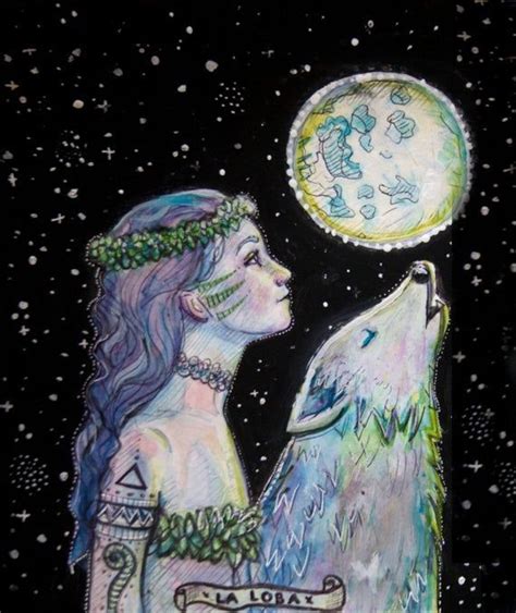 Fantasy Kunst Fantasy Art Wolves And Women Cosmic Art Wolf Spirit