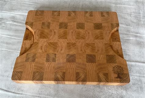 Oak End Grain Chopping Board Hardwood Chopping Boards Cornwall