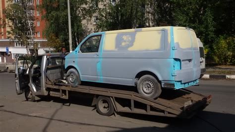 Покраска кузова — Volkswagen Transporter T5 25 л 2008 года