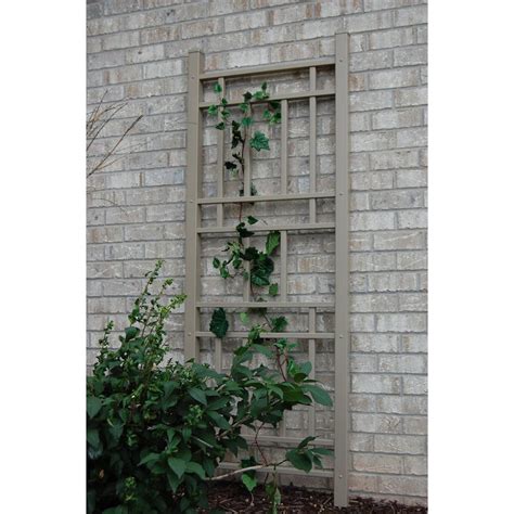 Dura Trel 28 In W X 75 In H Brown Traditional Garden Trellis At Lowes