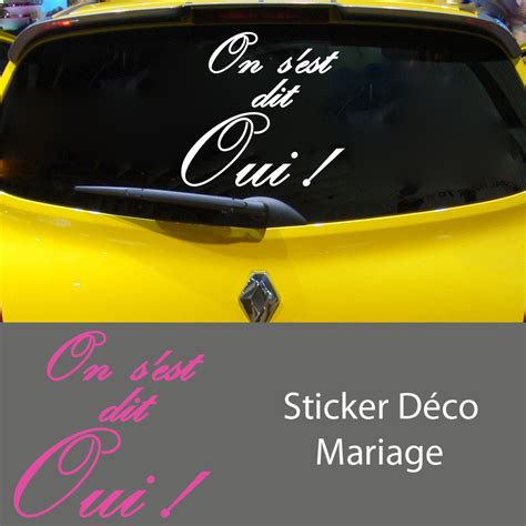 Stickers Mariage On S Est Dit Oui Mariages C R Monies Destock