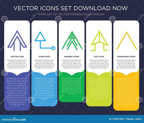 Up Arrow Infographics Design Icon Vector Stock Vector Illustration Of