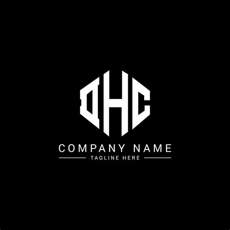 DHC letter logo design with polygon shape. DHC polygon and cube shape ...