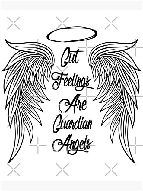 Gut Feelings Are Guardian Angels Poster For Sale By Hossindz Redbubble