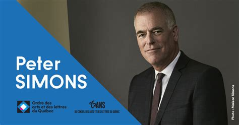 Peter Simons Compagnon Des Arts Et Des Lettres Du Québec Conseil Des