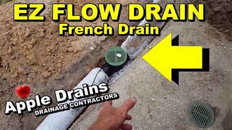 Ez Flow Drain Pipe Diy French Drain Youtube