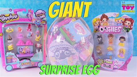 Hatchimals Ooshies Disney Trolls Giant Surprise Egg Opening