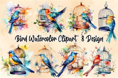 Bird Watercolor Clipart Graphic by clipart · Creative Fabrica