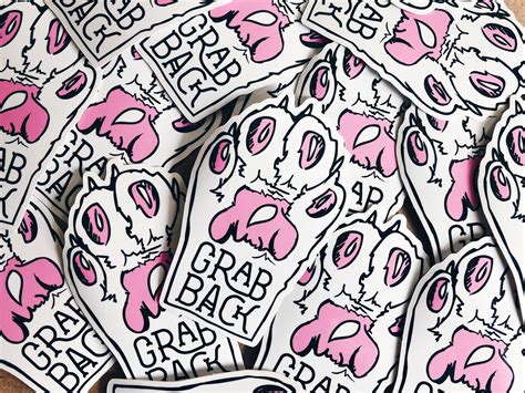 Feminist Vinyl Sticker GRAB BACK Pussy Grabs Back Decal Etsy