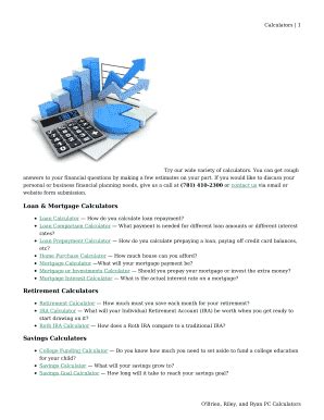 Fillable Online Calculators Fax Email Print Pdffiller