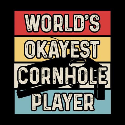 Premium Vector | Funny Cornhole Player Retro Vintage Cornhole Tshirt Design