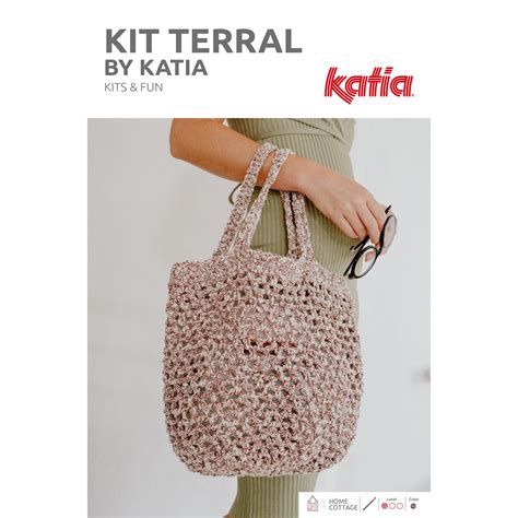 Kit gehäkelte Netztasche Terral by Ameskeria kit Katia