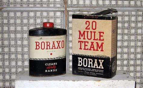 Vintage Boraxo Tin Hand Cleaner 20 Mule Team Borax Bath