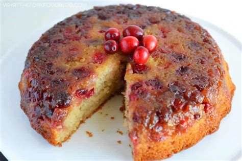 Cranberry Upside Down Cake What The Fork