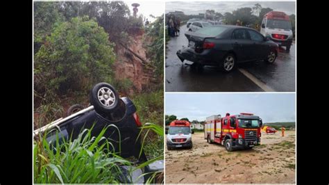 Carro Cai Em Ribanceira De M Depois De Atropelar Motorista Que Ap S