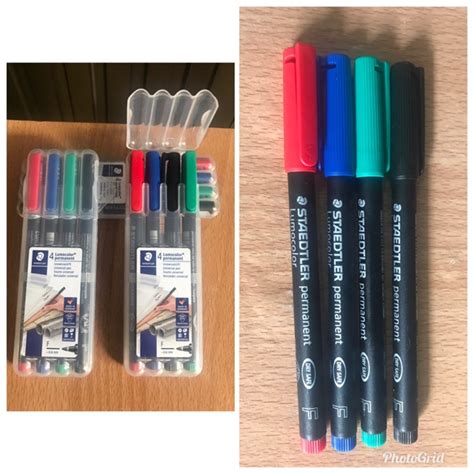 ปากกาเขียนแผ่นใสแบบลบไม่ได้ Permanent Staedtler Size F และ Size M แพ