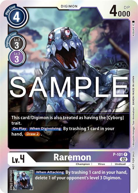 Raremon - P-101 (Limited Card Pack Ver.2) - Digimon Promotion Cards - Digimon Card Game