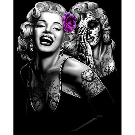 D Diy Full Square Round Drill Diamond Painting Cross Stitch Marilyn