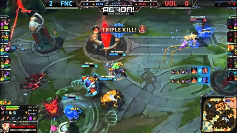 EU LCS SUMMER PLAYOFFS SEMIFINALS FNC Vs UOL Rekkles Pentakill