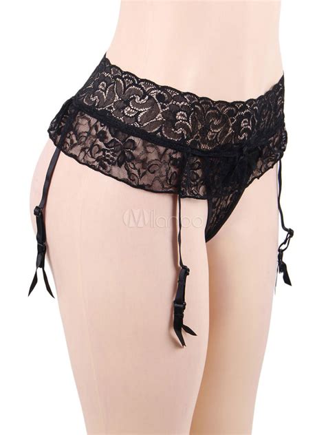 Sexy Women Garter Belts Lace Polyester Lingerie Milanoo