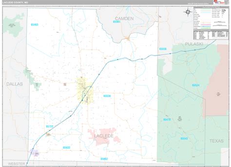 Laclede County Mo Wall Map Premium Style By Marketmaps Mapsales