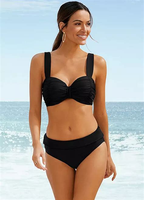 Black Padded Strap Bikini By Bonprix Swimwear