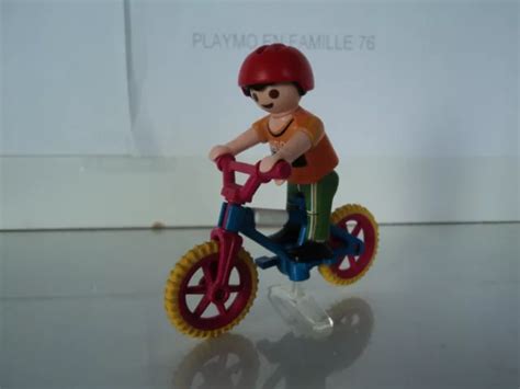 PLAYMOBIL VINTAGE CITY life parc enfant garçon vélo cross du set 5024