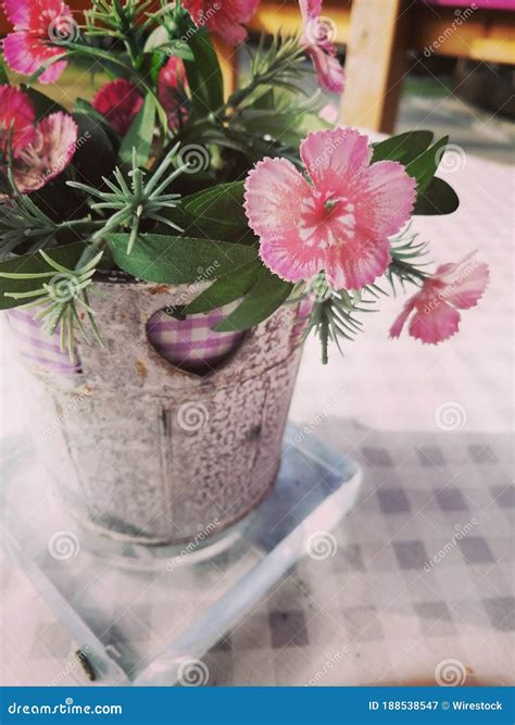 Tiro Certeiro De Lindas Flores Doces E Silvestres Em Um Vaso De Flores