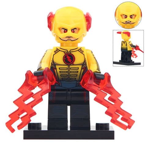 Minifigure Reverse Flash In Helmet Dc Comics Super Heroes Compatible