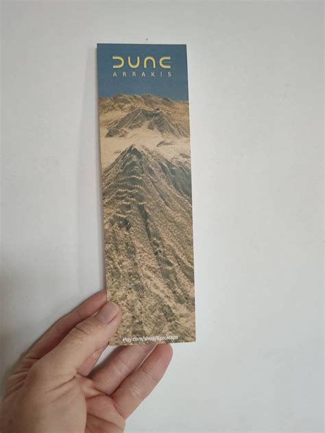 Dune Bookmarks 3d Terrain Bookmark Of Arrakis Dune T Etsy