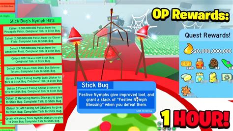 How I Completed Stick Bugs Beesmas Quest In 1 Hour Bee Swarm