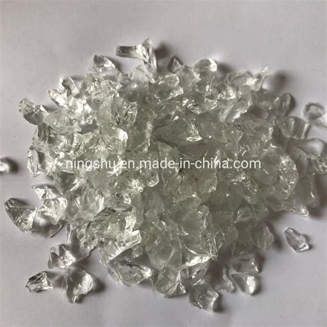 Recycled Crushed Clear Glass Aggregates Super White Glass Chips For