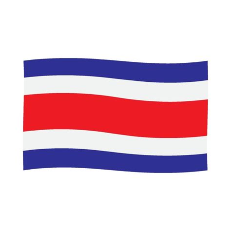 Costa Rican Flag Icon 46483245 Vector Art At Vecteezy